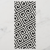 Liefde Simple Script Calligraphy Geometric Wedding Programmakaart (Achterkant)