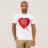 Liefde Sjabloon T-shirt (Voorkant volledig)