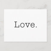 Liefde. Sjabloon zwart-witliefdesofferte Briefkaart (Voorkant)