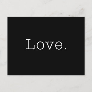 Liefde. Sjabloon zwart-witliefdesofferte Briefkaart