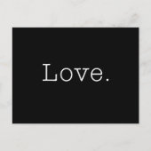 Liefde. Sjabloon zwart-witliefdesofferte Briefkaart (Voorkant)