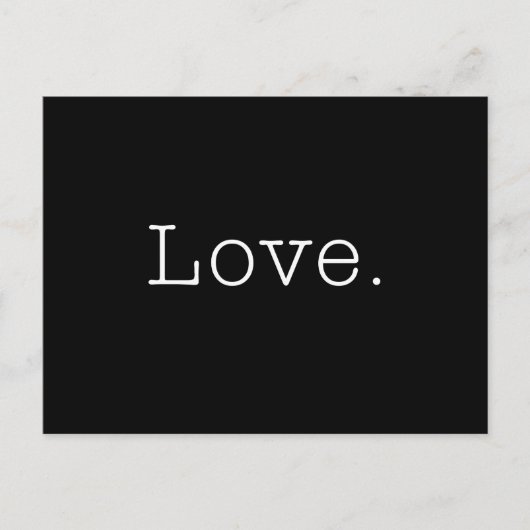 Liefde. Sjabloon zwart-witliefdesofferte Briefkaart (Voorkant)