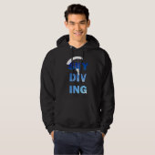 Liefde Skydiving Leuke Parachute Gift V2dk Hoodie (Voorkant volledig)