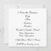 Liefde Sla de Datum Uitnodiging (Achterkant)