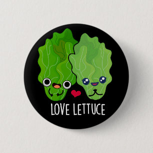 Liefde Sla Grappige Veggie Pun Ronde Button 5,7 Cm