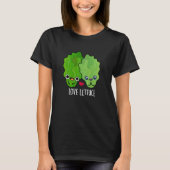 Liefde Sla Grappige Veggie Pun T-shirt (Voorkant)