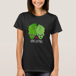 Liefde Sla Grappige Veggie Pun T-shirt