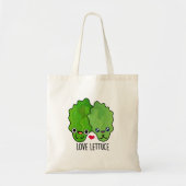 Liefde Sla Grappige Veggie Pun Tote Bag (Voorkant)