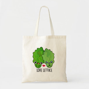 Liefde Sla Grappige Veggie Pun Tote Bag
