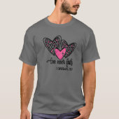 Liefde slaagt er nooit in om leopard Heart Love Re T-shirt (Voorkant)