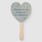 Liefde slaagt er nooit in om te wedden Dank je Sou Handwaaier (Achterkant)