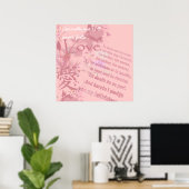 Liefde slaagt nooit in Collage Wedding Vows Poster (Thuiskantoor)