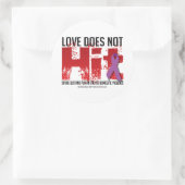 Liefde slaat niet ronde sticker (Tas)