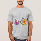 Liefde Slak & Tape – Grappige Sticker T-shirt (Voorkant)