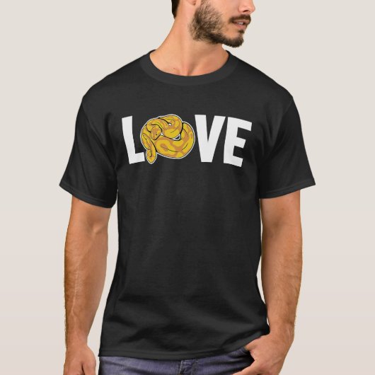 Liefde Slang Eigenaar Slang Pythonidae Banaan Bal  T-shirt (Voorkant)