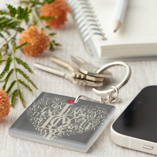 Liefde Sleutelhanger (Voorkant Rechts)