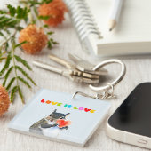 Liefde Sleutelhanger (Voorkant Rechts)