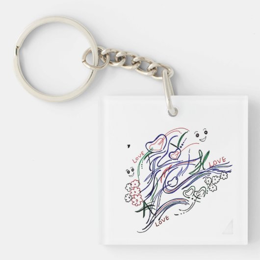 liefde sleutelhanger (voorkant)