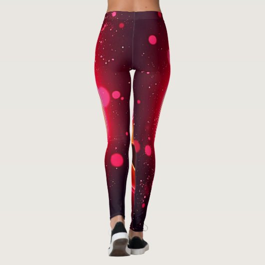 Liefde sloeg emoji harten gloeien leggings (Achterkant)