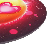 Liefde sloeg emoji harten gloeien snijplank (Hoek)