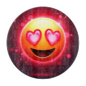 Liefde sloeg emoji harten gloeien snijplank (Voorkant)