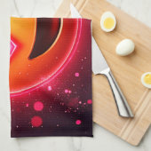 Liefde sloeg emoji harten gloeien theedoek (Quarter Fold)