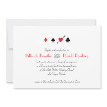 Liefde sloeg Las Vegas bruiloft uitnodiging