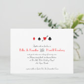 Liefde sloeg Las Vegas bruiloft uitnodiging (Staand voorkant)