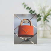 Liefde slot briefkaart (Staand voorkant)