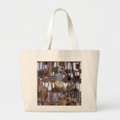 Liefde sloten en Eiffeltoren. Parijs. Frankrijk. T Grote Tote Bag (Voorkant)