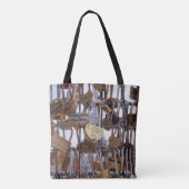 Liefde sloten en Eiffeltoren. Parijs. Frankrijk. Tote Bag (Achterkant)