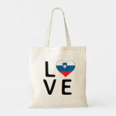 Liefde - Slovenië vlag Tote Bag (Achterkant)
