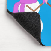 Liefde & Sneeuwmensen: Blauw-groen Muismat (Hoek)