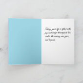 Liefde & Sneeuwmensen: Gelukkig Winter Kaart (Binnen)