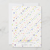 Liefde + Sneeuwvlokken vieren  | Regenboog + LGBT Feestdagenkaart (Achterkant)