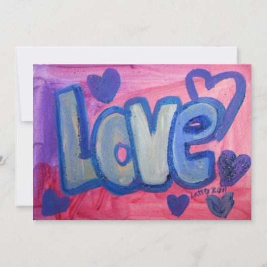 Liefde Snoepjes Uitnodigingen of aankondigingen (Voorkant)