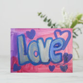 Liefde Snoepjes Uitnodigingen of aankondigingen (Staand voorkant)