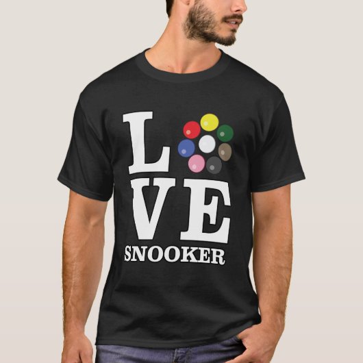 Liefde Snooker T-shirt (Voorkant)