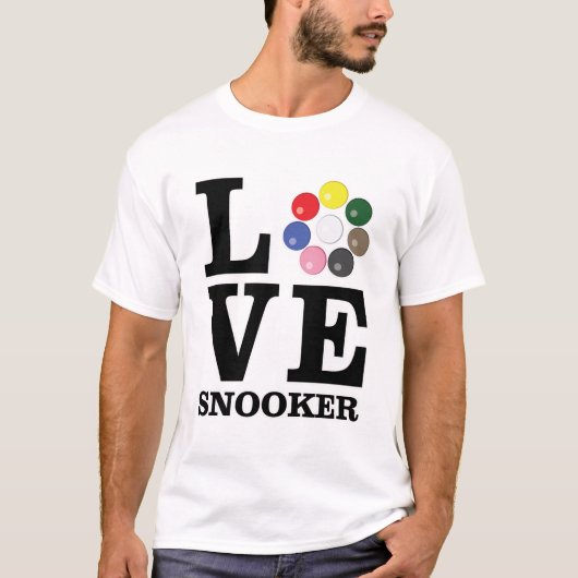 Liefde Snooker T-shirt (Voorkant)
