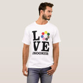 Liefde Snooker T-shirt (Voorkant volledig)