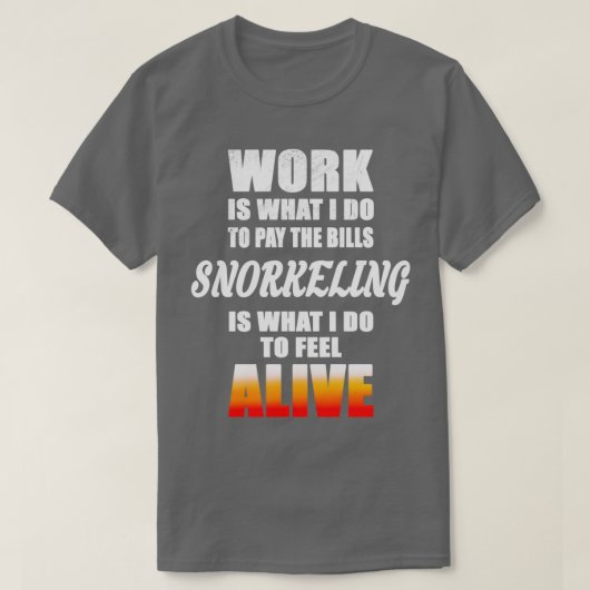 Liefde snorkeling t-shirt (Design voorkant)
