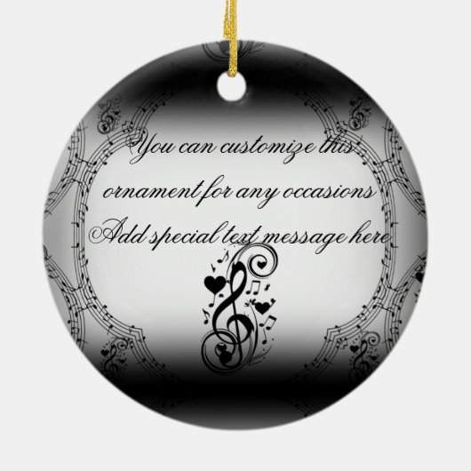 Liefde Song je bent_ Keramisch Ornament (Achterkant)