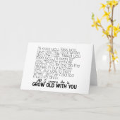 LIEFDE SONG WIL OUD WORDEN MET U MIST U KAART (Gele Bloem)