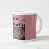 Liefde....Sparkles Grote Koffiekop (Voorkant rechts)