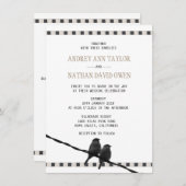 Liefde - Sparrow Pair B&W Foto Liefde Quote Bruilo Kaart (Voorkant / Achterkant)