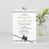 Liefde - Sparrow Pair B&W Foto Liefde Quote Bruilo Kaart (Staand voorkant)