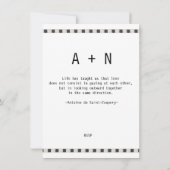 Liefde - Sparrow Pair B&W Foto Liefde Quote Bruilo Kaart (Achterkant)