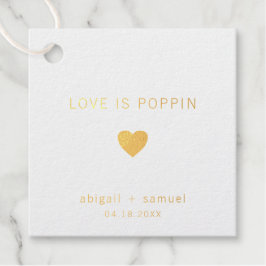 Liefde Spat Moderne Gouden Folie Huwelijk Bedankjes Labels