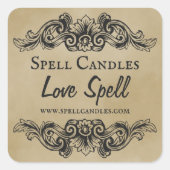 Liefde Spell Candle Labels (Voorkant)