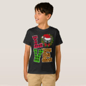Liefde Sphynx Kat Santa Hoed Leopard Grappige Kers T-shirt (Voorkant volledig)